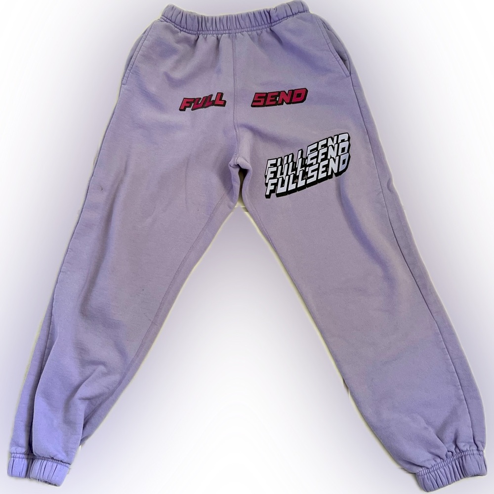 FULL SEND LAVENDER SWEATPANTS
